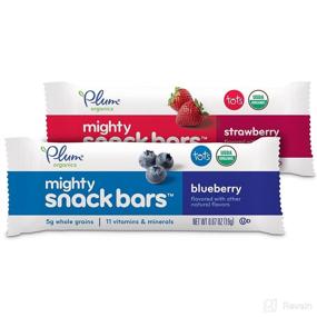 img 1 attached to 🍓 Plum Organics Sandwich Bars, Mighty Snack Bars, Blueberry & Strawberry Variety Pack, Organic Snacks for Kids & Toddlers, 0.67 oz (Pack of 8)