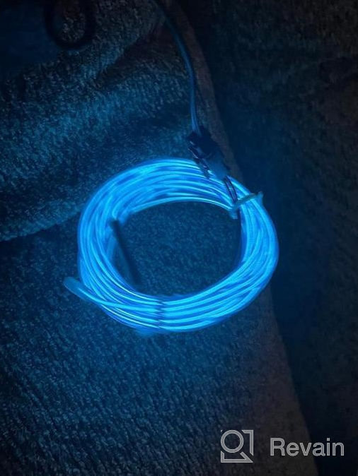 img 1 attached to JIGUOOR 16.4Ft EL Wire Battery Pack - Neon Light Strip For DIY Decorations, Festivals, And Parties review by Johnathan Hegie