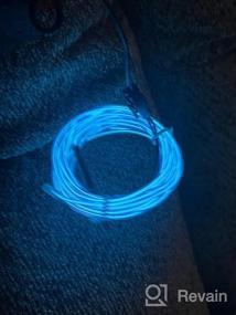 img 8 attached to JIGUOOR 16.4Ft EL Wire Battery Pack - Neon Light Strip For DIY Decorations, Festivals, And Parties