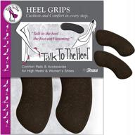 heel grips style 94001 black 3 pairs shoes inserts non-slip comfort support cushion logo