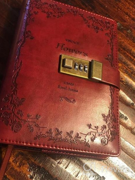 img 1 attached to Secure Your Thoughts With CAGIE Lock Diary - Premium Leather Journal With Vintage Wine Red Finish review by Brandon Hayes