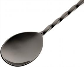 img 1 attached to Stir, Crush, And Mix In Style With Barfly'S 15 3/4" Gun Metal Black Bar Spoon With Muddler