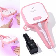 tomicca 4 in 1 gel nail glue and nail lamp kit - portable uv nail lamp for easy and fast nail extension system, great for travel logo