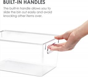 img 1 attached to 10 PCS Clear Plastic Pantry Organizer Bins - Perfect For Fridge, Cabinet & Freezer Organization And Storage!