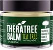 neem and tea tree oil balm - soothes and calms dry, itchy skin irritation - oleavine theratree logo