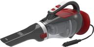 powerful black+decker dustbuster 12v dc car handheld vacuum - red (bdh1220av) логотип