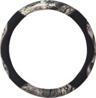 🌿 mossy oak camo steering wheel cover - universal fit 14 1/2 to 15 inch - premium canvas fabric - official licensed product логотип