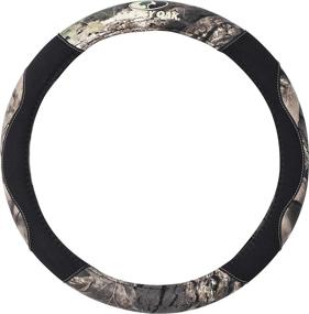 img 4 attached to 🌿 Mossy Oak Camo Steering Wheel Cover - Universal Fit 14 1/2 to 15 inch - Premium Canvas Fabric - Official Licensed Product