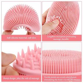 img 3 attached to 🧼 Silicone Scrubber Shampoo Massager: Gentle Exfoliation for Healthy Hair