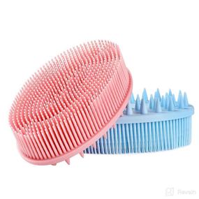 img 4 attached to 🧼 Silicone Scrubber Shampoo Massager: Gentle Exfoliation for Healthy Hair