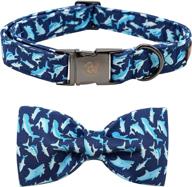 elegantly styled dog collar with bowtie - soft adjustable pet 🐶 collar for small, medium & large dogs - ideal for girls and boys logo