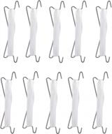 10 pack of flexible tomato support hooks with v-shaped twine hooks and 33ft rope for garden vines and vegetables logo