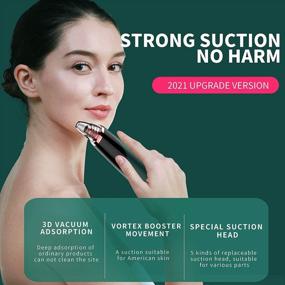 img 3 attached to Electric Pore Vacuum Blackhead Remover By JOYJULY With LED Display, 5 Replacement Probes And Pimple Extraction Tool - Effective Facial Pore Cleanser Extractor