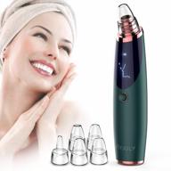 electric pore vacuum blackhead remover by joyjuly with led display, 5 replacement probes and pimple extraction tool - effective facial pore cleanser extractor logo