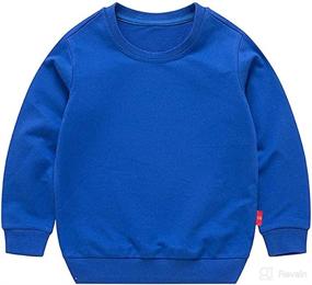 img 4 attached to HAXICO Pullover Sweatshirt Toddler Crewneck Apparel & Accessories Baby Girls - Clothing