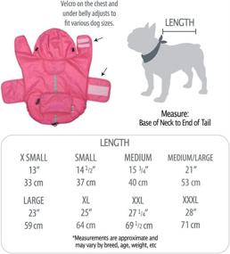 img 3 attached to 🐶 Large Frenchie Mini Couture Waterproof Dog Raincoat in Pink, Purple, and Blue