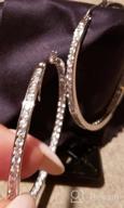 img 1 attached to 💍 Sterling Silver CZ Inside-Out Hoop Earrings review by Jenna Morocho