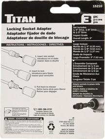 img 1 attached to 💪 Ultimate Powerhouse: Titan 15210 Socket Adaptor Set Unleashed!