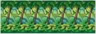 jungle trees backdrop party decoration (1 piece) - enhance your party ambiance with this attractive set logo