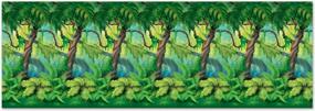 img 4 attached to Jungle Trees Backdrop Party Decoration (1 Piece) - Enhance Your Party Ambiance With This Attractive Set