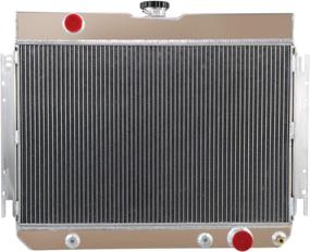 img 4 attached to ALLOYWORKS High-Performance 3-Row All Aluminum Radiator for 1963-1968 Chevy Impala, Chevelle, El Camino, Bel Air, GM