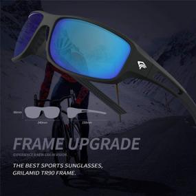 img 2 attached to TOREGE Sports Polarized Sunglasses For Men Women EMS-TR90 Frame Cycling Running Driving Fishing Trekking Glasses TR31