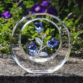 img 1 attached to Add Elegance To Your Home Decor With LONGWIN Crystal Tulips Figurines - Perfect Gift For Special Occasions
