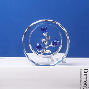img 2 attached to Add Elegance To Your Home Decor With LONGWIN Crystal Tulips Figurines - Perfect Gift For Special Occasions