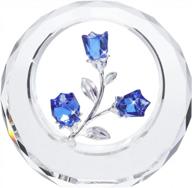 add elegance to your home decor with longwin crystal tulips figurines - perfect gift for special occasions logo