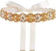 💎 elegant yanstar handmade rhinestone bridesmaid belts: perfect women's accessories for weddings logo