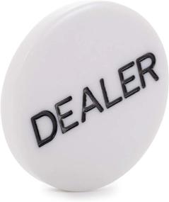 img 3 attached to Кнопка Brybelly'S White Dealer Poker с выгравированной цифрой «2» для облегчения поиска