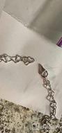 img 1 attached to Magnificent Miabella: Sterling Silver Italian Rolo Heart Link Chain Anklet - Ideal for Women and Teen Girls, Available in 9, 10, and 11 Inch Sizes - Proudly Made in Italy! review by Devin Perry