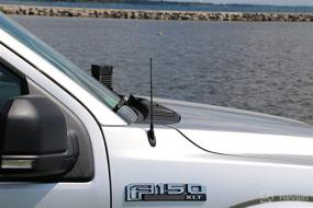 img 1 attached to AntennaMastsRus 8 Inch Black Short Antenna - Chevrolet Silverado 1500 (2006-2022) Compatible - Spiral Wind Noise Cancellation - Spring Steel Construction