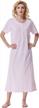 women's 100% cotton lightweight short sleeve nightgowns by keyocean logo
