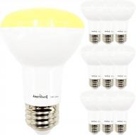 10-pack of ameriluck dimmable br20 led flood light bulbs, soft white 2700k, equivalent to 50w logo