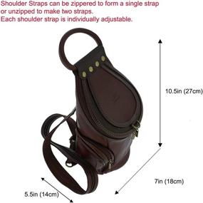 img 2 attached to 🎒 Fioretta Genuine Italian Backpack Shoulder Women's Handbags & Wallets - Fashion Backpacks