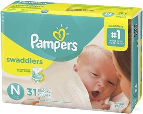img 1 attached to Pampers Swaddlers Newborn Diapers Size N 31 Count - The Perfect Newborn Diapers for Ultimate Comfort!