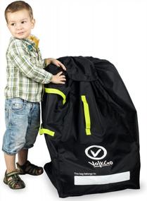 img 4 attached to Secure & Durable Car Seat Travel Bag - Save Money On Air Travel With The V VOLKGO Gate Check Bag!