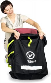 img 3 attached to Secure & Durable Car Seat Travel Bag - Save Money On Air Travel With The V VOLKGO Gate Check Bag!