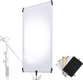 img 4 attached to Portable 5-In-1 Light Reflector/Diffuser With Bag For Photo/Video Studio - Translucent, Silver, Gold, White And Black (90 X 120Cm) - Soonpho 35" X 47