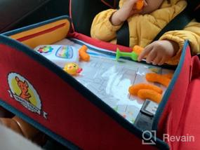 img 8 attached to Enhanced Kids Travel Tray For Fun And Learning On-The-Go With Dry Erase Top & Organizer Pockets - Perfect For Car, Stroller, And Plane!