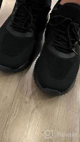 img 7 attached to Мужская теннисная обувь Akk: дышащие сетчатые кроссовки на шнуровке для бега, прогулок и тренировок