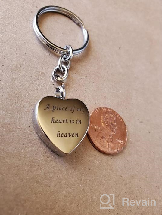 img 1 attached to 🔑 Engraved Stainless Steel Memorial Keepsake Keychain: Perfect for Remembrance review by Jason Bellman