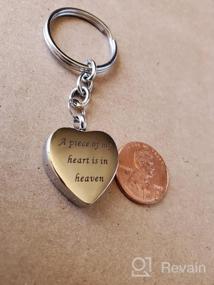 img 5 attached to 🔑 Engraved Stainless Steel Memorial Keepsake Keychain: Perfect for Remembrance