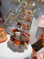 img 1 attached to Jusalpha Large 5-Tier Acrylic Round Wedding Cake Stand/ Cupcake Stand Tower/ Dessert Stand/ Pastry Serving Platter/ Food Display Stand (5RF) review by Greg Mcnealey