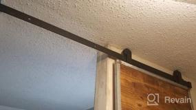 img 8 attached to 🚪 8ft Top Mount Sliding Barn Wood Door Track Kit for Low Ceiling - DIYHD Bypass Hardware