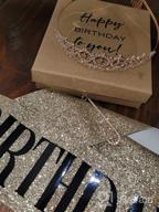 img 1 attached to Birthday Royalty: The Perfect "Birthday Queen" Sash & Rhinestone Tiara Kit For Women'S 21St And 30Th Birthday Celebrations (Gold Glitter With Black Lettering) review by Ghostnote Azevedo
