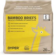 👶 dyper bamboo toddler potty training pants: natural, hypoallergenic, eco-friendly, unscented - 26 count логотип