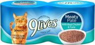 🐱 high-protein meaty pate wet cat food by 9lives logo