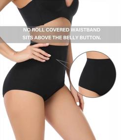 img 2 attached to Comfortable And Stylish Women'S Cotton Underwear - High Waist Full Coverage Briefs Perfect For Everyday Wear